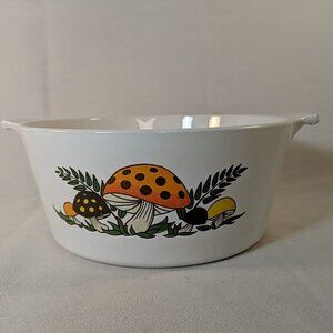 Corning Ware Merry Mushrooms 2 1/2 Quart Casserole Dish NO Lid B-21/2-B